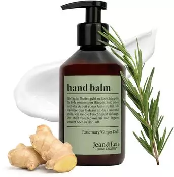 Jean & Len Hand Balm Rosemary & Ginger 250ml