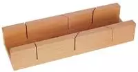 Gehrungsschneidlade L300xB62xH37mm Rotbuchenholz lack.
