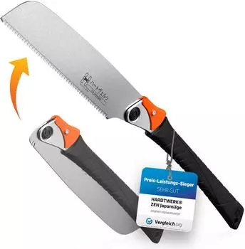 HARDTWERK Zen Japansäge klappbar (Kataba) 240mm SK4 Kohlenstoffstahl (KT-001)
