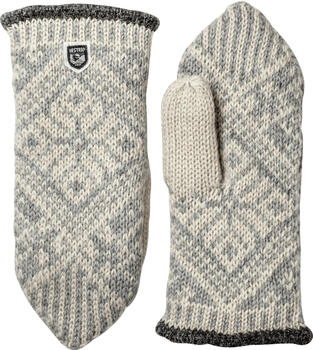 Hestra Nordic Wool Mitt (63921) grey/offwhite