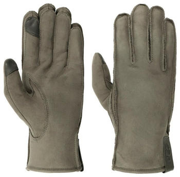 UGG Handschuhe aus Leder mit Muschel-Logo (21637) grey