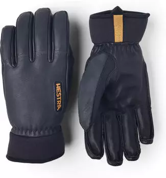 Hestra Army Leather Wool Terry 5-Finger (3001620) grey