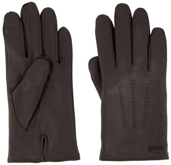 Hugo Boss Hainz-Me Leather Gloves medium brown