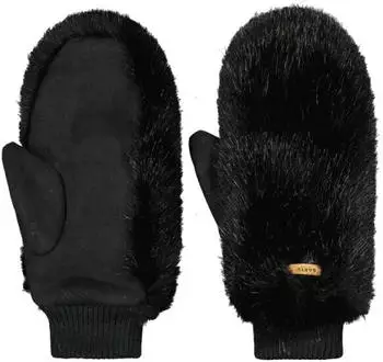 Barts Women's Fur Mitts Gloves black