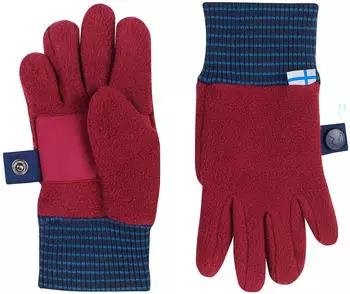 Finkid Kid's Sormikas Gloves beetred/navy