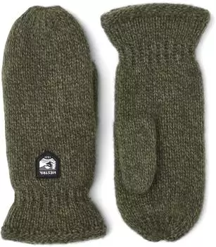 Hestra Basic Wool Mitt Gloves olive