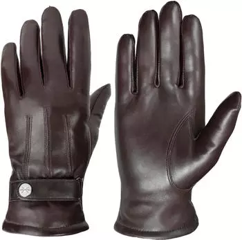 Pearlwood Lederhandschuhe Brooks chocolate
