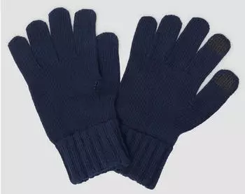 s.Oliver Strickhandschuhe mit Smartphone-Funktion an Daumen und Zeigefinger blau 2170275.5978.