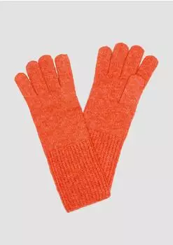 s.Oliver Gestrickte Handschuhe aus Wollmix orange 2160559.2586.