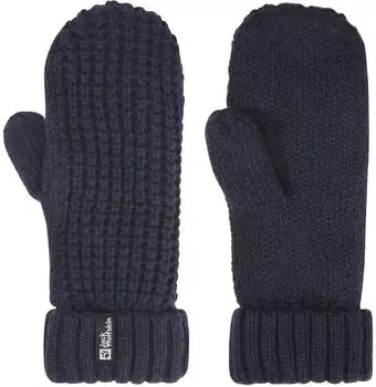Jack Wolfskin Medley Knit Mitten Women Warme Strick-F&auml;ustlinge Damen blue (A65233_C0413)