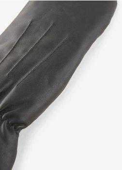 Pieces PCNELLIE LEATHER MITTENS NOOS (17097316) black