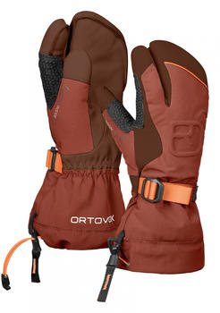 Ortovox Merino Freeride 3 Finger Glove Men clay orange