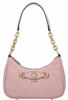Guess Izzy Peony Top Zip Shoulder Bag in Apricot Rose Logo (2.4 Liter),...