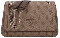 GUESS Damen Schultertasche Noelle Latte Logo/Brown : braun-30 Farbsortierung: