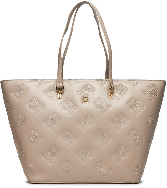 Tommy Hilfiger Th Refined Tote Mono taupe