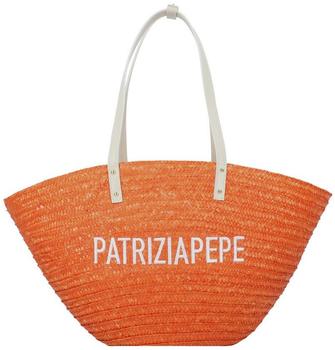 Patrizia Pepe Summer Straw Shopper (2B0046-L070A-R825) orange sunset