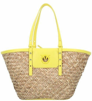 Pinko Love Summer Shopper (103324-A1RL-O9YB) naturale-giallo-block color