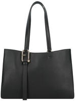Furla Nuvola Schultertasche Leder 37 cm schwarz