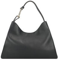 Furla Nuvola Schultertasche Leder 40 cm schwarz