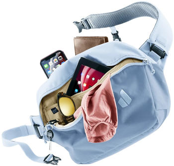 Deuter Stroof 8 (2024) bluejay/polar – Durchdachte Organisation für Ihre Wertsachen