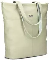 Zwei Mademoiselle.M Shopper Tasche 37 cm gr&uuml;n