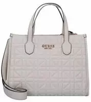 Beige Silvana Damentasche mit abnehmbaren Schultergurt & F&auml;chern - Beige