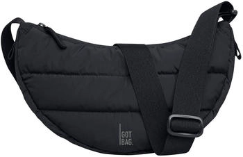 GOT BAG Puffer Moon Bag Small black monochrome