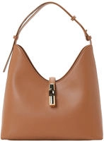 Furla Schultertasche Hobo Bag, aus echtem Leder braun