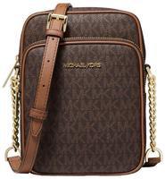 MICHAEL KORS Umh&auml;ngetasche Michael Kors Jet Set Travel Crossbody Logo Canvas...