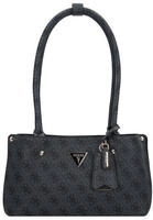 GUESS Damen Handtasche Meridian Coal Logo : grau-11 Farbsortierung: grau-11 - Schwarz