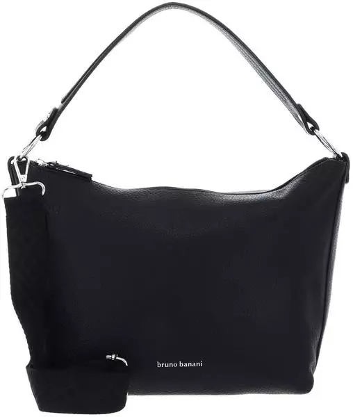 bruno banani Pelle portafoglio portachiavi Gift Set Slim Wallet / Keychain Black Black nero