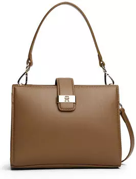 Tommy Hilfiger Heritage Satchel mit TH-Monogramm (AW0AW18286) taupe