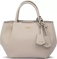 Elegante Beige Damentasche: Vielseitig mit Henkel & Riemen, 3 F&auml;cher - Beige