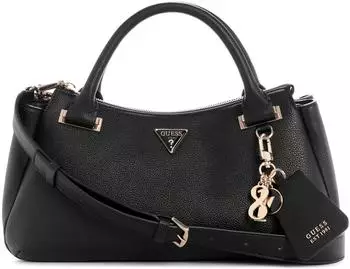 Guess Evie Triple Compartment Satchel Bag (HWBG9664060) black