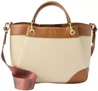 Armani Exchange Wave Shopper Tasche 28 cm beige