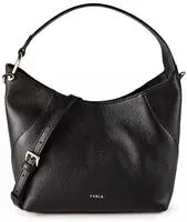 Furla Lara Schultertasche S Leder 25 cm schwarz