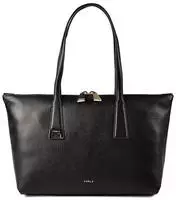 Furla Olivia Shopper Tasche M Leder 32 cm schwarz