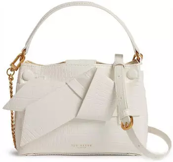 Ted Baker Ssansa Mini Bag (S282343_ivory) white
