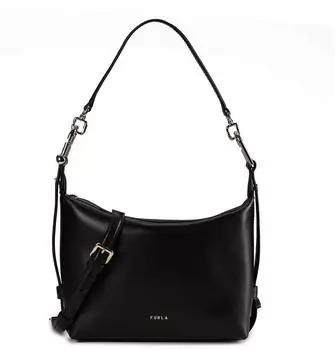 Furla Tonie Schultertasche Leder 22 cm schwarz (WE00877-A.0023-O6000)