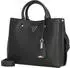 Guess Meridian studded handbag black