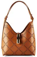 Furla Goccia Schultertasche Leder 25 cm braun