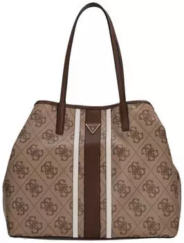 Guess Victtoria Large 2 in 1 Tote latte logo/brown