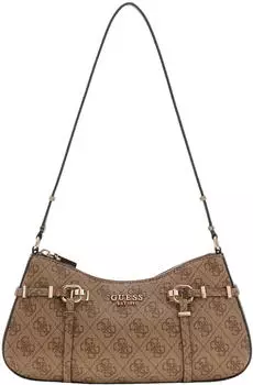Guess Leona Logo Shoulder Bag (HWSG9917180) latte logo