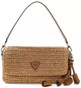 Guess Ofelia Flap Shoulder Bag natural/cognac