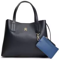 Tommy Hilfiger Henkeltasche "TH ICON MINI SATCHEL" Damen Tragetaschem Umh&auml;ngetasche