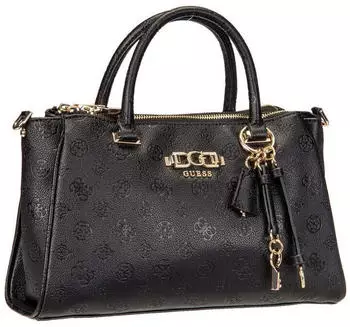 Guess Anise Triple Compartment Satchel Logo black