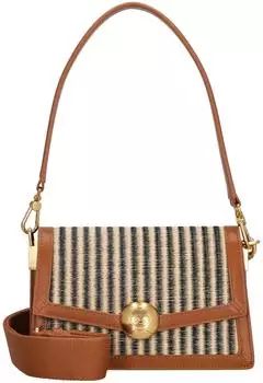 Lacoste Flap Shoulder Bag brown