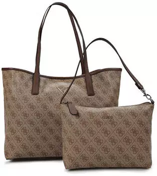 Guess Victtoria 2 in 1 Tote (HWESG951428) latte logo/brown