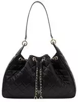 Guess Schultertasche Hobo schwarz