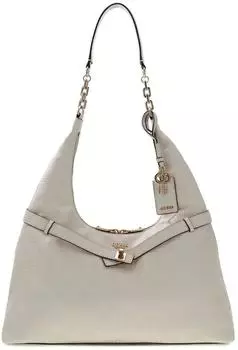 Guess Ella Logo Hobo Bag (HWPD9746010) stone logo